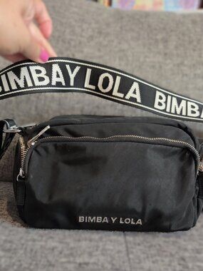 Bimba Y Lola Large blak Pocket crossbody bag